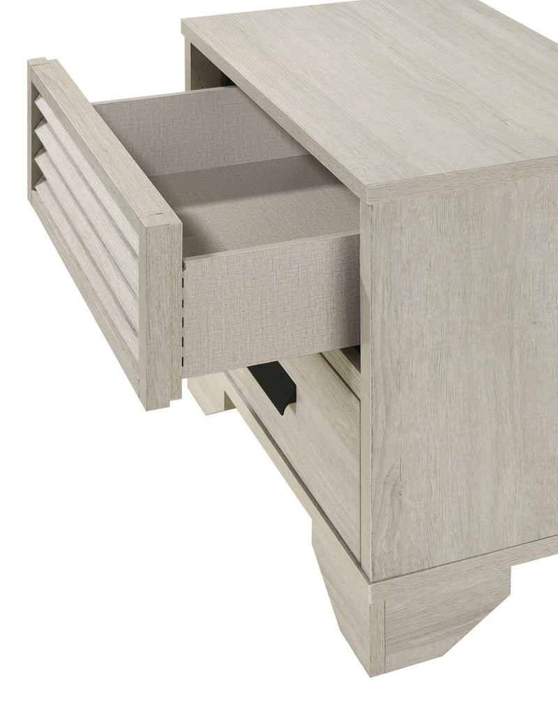 Sarter White Modern Contemporary Solid Wood And Veneers 5-Drawers Chest - Ella Furniture