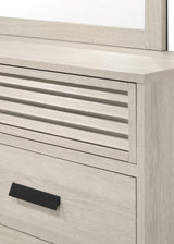 Sarter White Modern Contemporary Solid Wood And Veneers King Bed - Ella Furniture