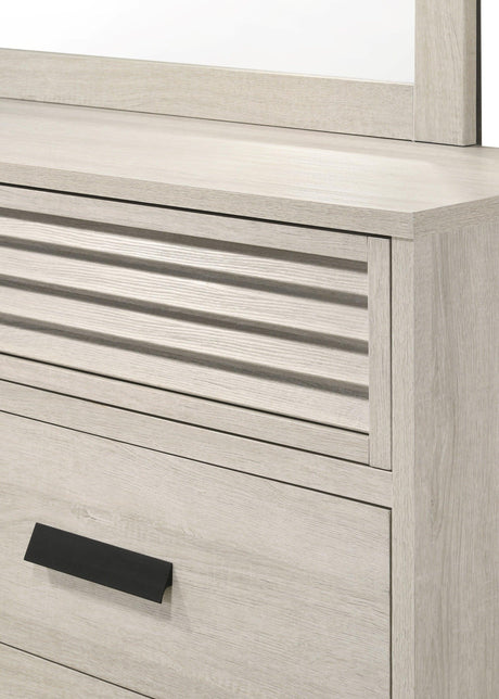 Sarter White Modern Contemporary Solid Wood And Veneers Queen Bed - Ella Furniture