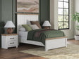 Savonport White/Brown Full Panel Bed from Ella Furniture