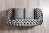 Scarlett Gray Velvet Sofa & Loveseat - Ella Furniture