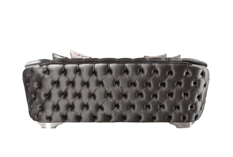 Scarlett Gray Velvet Sofa & Loveseat - Ella Furniture