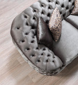 Scarlett Gray Velvet Sofa & Loveseat - Ella Furniture