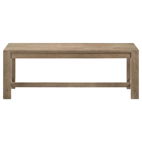 SCOTTSDALE COLLECTION Scottsdale Wood Trestle Base Dining Bench Washed Brown 109183 - Ella Furniture