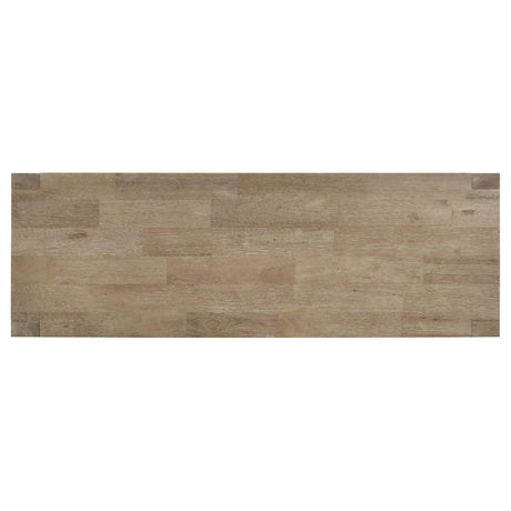 SCOTTSDALE COLLECTION Scottsdale Wood Trestle Base Dining Bench Washed Brown 109183 - Ella Furniture