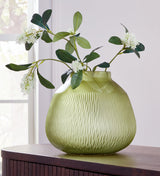 Scottyard Olive Green Vase A2900007 - Ella Furniture