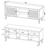 Sedona 2-door Engineered Wood 60" TV Stand Dark Pine 701982 - Ella Furniture