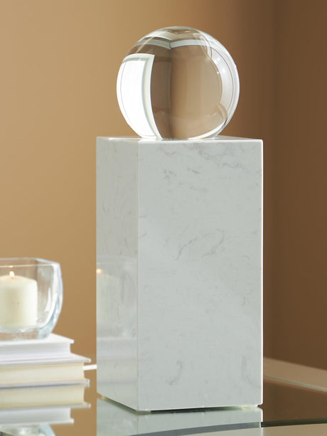 Sellner Clear/White Sculpture from Ella Furniture