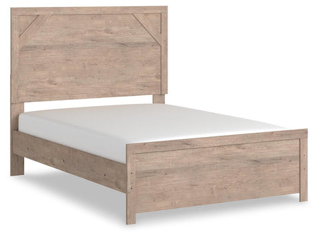 Senniberg Light Brown/white Panel Bedroom Set - Ella Furniture
