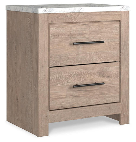 Senniberg Light Brown/white Panel Bedroom Set - Ella Furniture