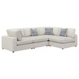Serene Serene 4-piece Upholstered Modular Sectional Sofa Beige 551321-SETA - Ella Furniture