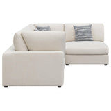 Serene Serene 4-piece Upholstered Modular Sectional Sofa Beige 551321-SETA - Ella Furniture