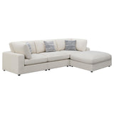Serene Serene 4-piece Upholstered Modular Sectional Sofa Beige 551321-SETB - Ella Furniture