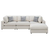 Serene Serene 4-piece Upholstered Modular Sectional Sofa Beige 551321-SETB - Ella Furniture