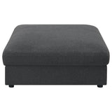 Serene Serene 4-piece Upholstered Modular Sectional Sofa Charcoal 551324-SETB - Ella Furniture
