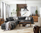 Serene Serene 4-piece Upholstered Modular Sectional Sofa Charcoal 551324-SETB - Ella Furniture