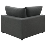 Serene Serene 4-piece Upholstered Modular Sectional Sofa Charcoal 551324-SETB - Ella Furniture