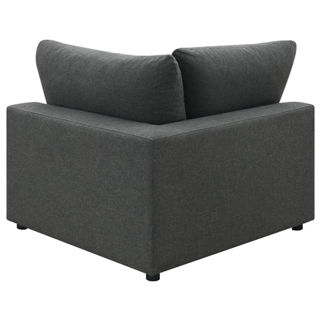 Serene Serene 4-piece Upholstered Modular Sectional Sofa Charcoal 551324-SETB - Ella Furniture