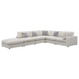 Serene Serene 6-piece Upholstered Modular Sectional Sofa Beige 551321-SET - Ella Furniture