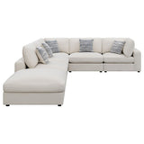 Serene Serene 6-piece Upholstered Modular Sectional Sofa Beige 551321-SET - Ella Furniture