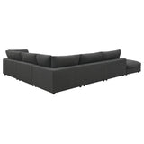 Serene Serene 6-piece Upholstered Modular Sectional Sofa Charcoal 551324-SET - Ella Furniture