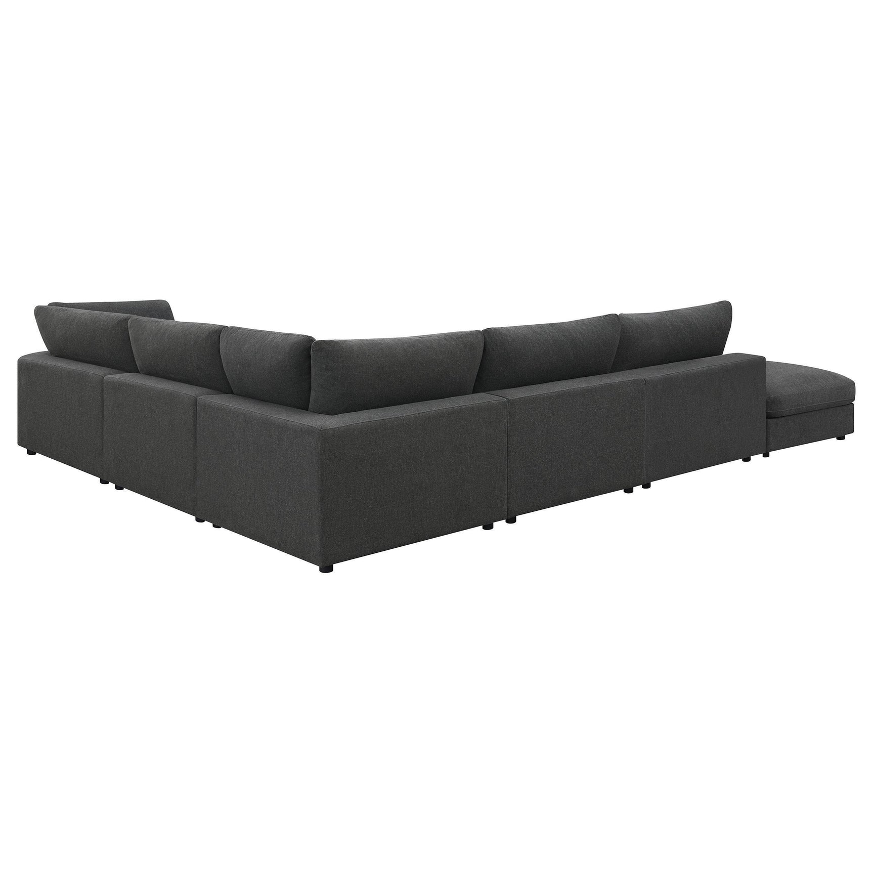 Serene Serene 6-piece Upholstered Modular Sectional Sofa Charcoal 551324-SET - Ella Furniture
