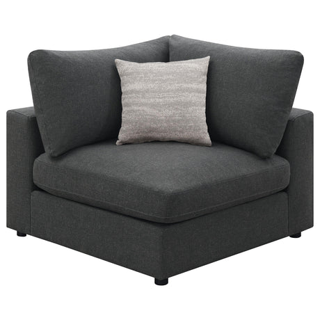 Serene Serene 6-piece Upholstered Modular Sectional Sofa Charcoal 551324-SET - Ella Furniture