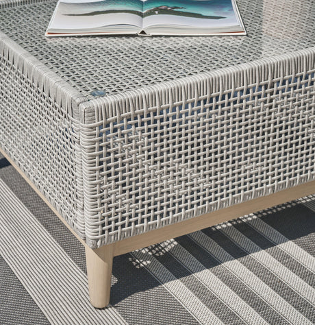 Seton Gray Creek Outdoor Sofa And 2 Chairs With Coffee Table - Ella Furniture
