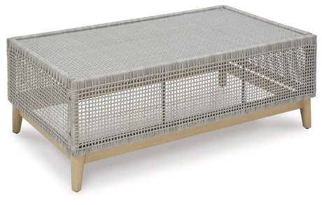Seton Gray Creek Outdoor Sofa And 2 Chairs With Coffee Table - Ella Furniture