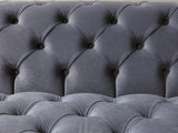 Seva Gray Velvet Double Chaise Sectional - Ella Furniture
