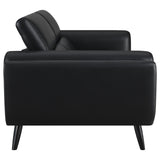 Shania Shania 2-piece Upholstered Low Back Sofa Set Black 509921-S2 - Ella Furniture