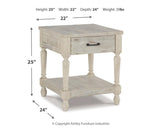 Shawnalore Whitewash 2 End Tables - Ella Furniture