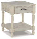 Shawnalore Whitewash Coffee Table With 1 End Table - Ella Furniture