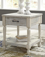 Shawnalore Whitewash Coffee Table With 1 End Table - Ella Furniture