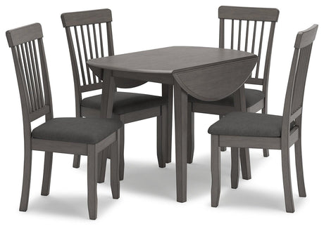Shullden Gray Dining Room Set - Ella Furniture