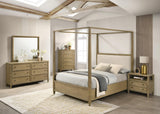Sienna Brown Modern Contemporary Solid Wood And Veneers Queen Bed - Ella Furniture