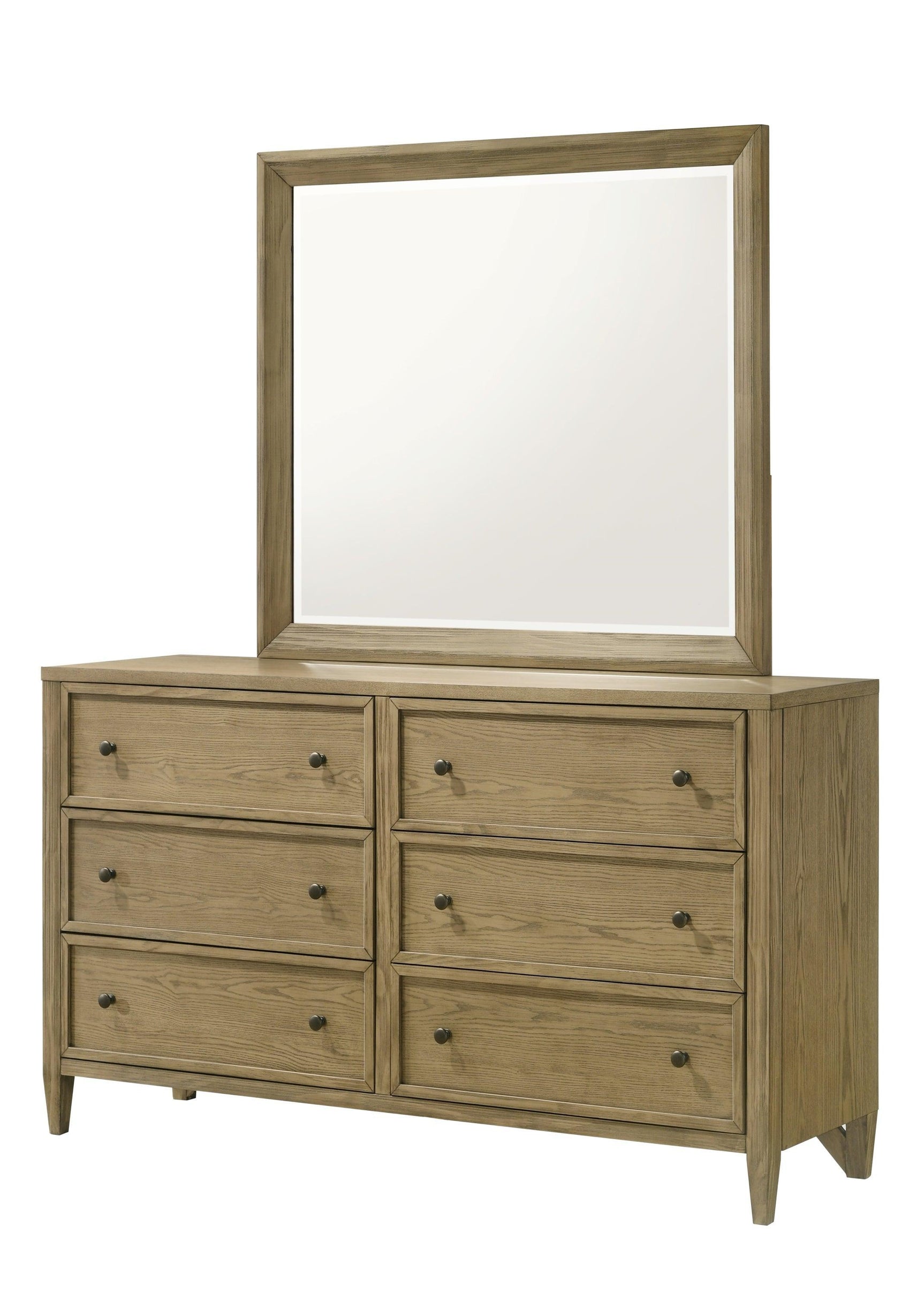 Sienna Brown Modern Contemporary Solid Wood And Veneers Queen Bed - Ella Furniture