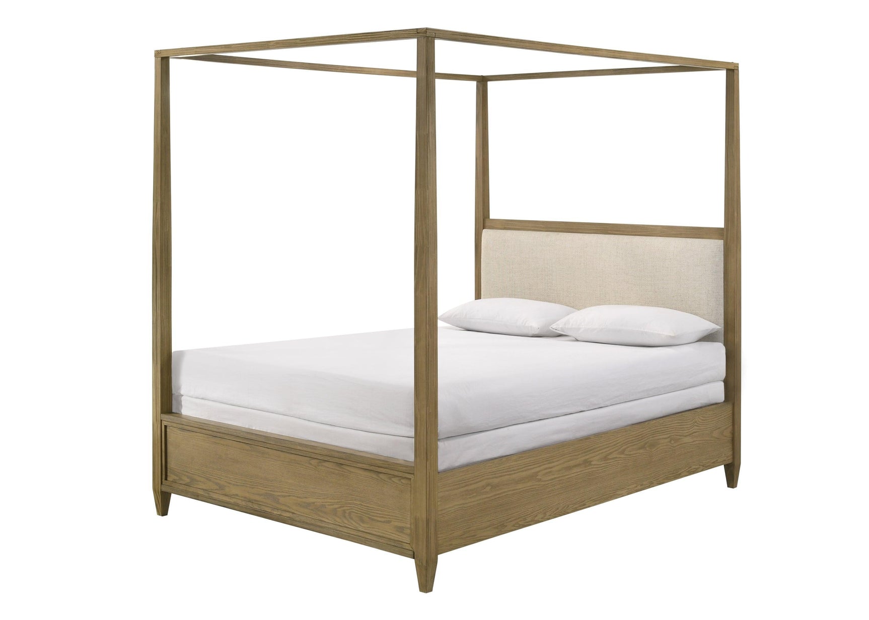Sienna Brown Modern Contemporary Solid Wood And Veneers Queen Bed - Ella Furniture