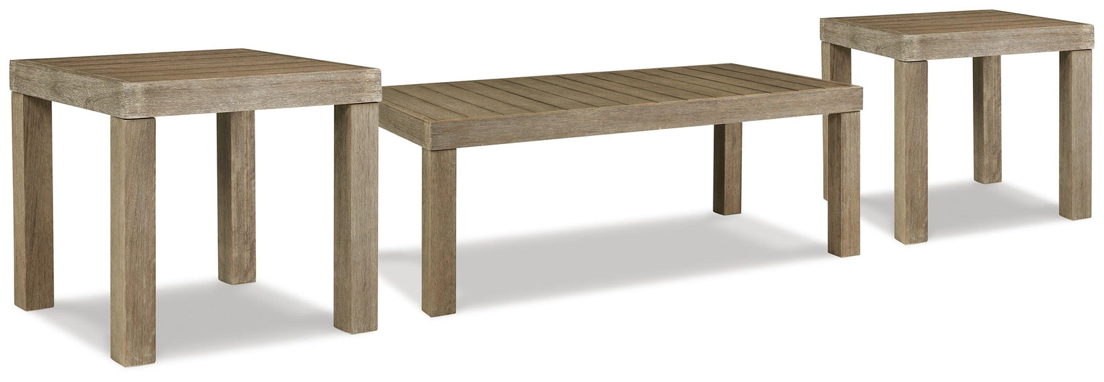 Silo Brown Point Outdoor Coffee Table With 2 End Tables - Ella Furniture