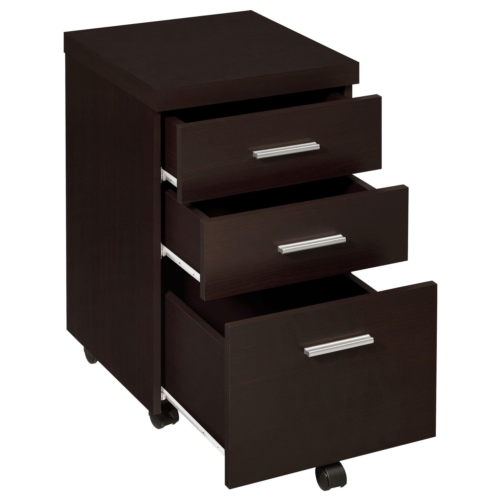 Skeena Skeena 3-piece Home Office Set Cappuccino 800901-S3 - Ella Furniture