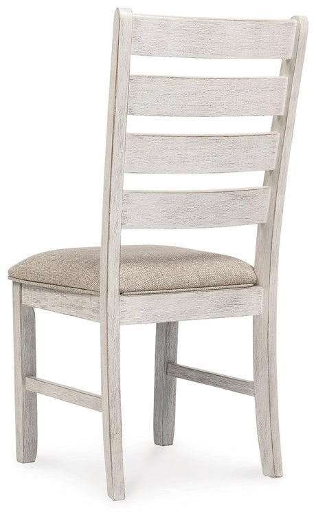 Skempton White/light Brown Rectangular Dining Room Set - Ella Furniture