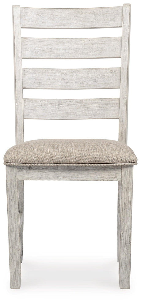 Skempton White/light Brown Rectangular Dining Room Set - Ella Furniture