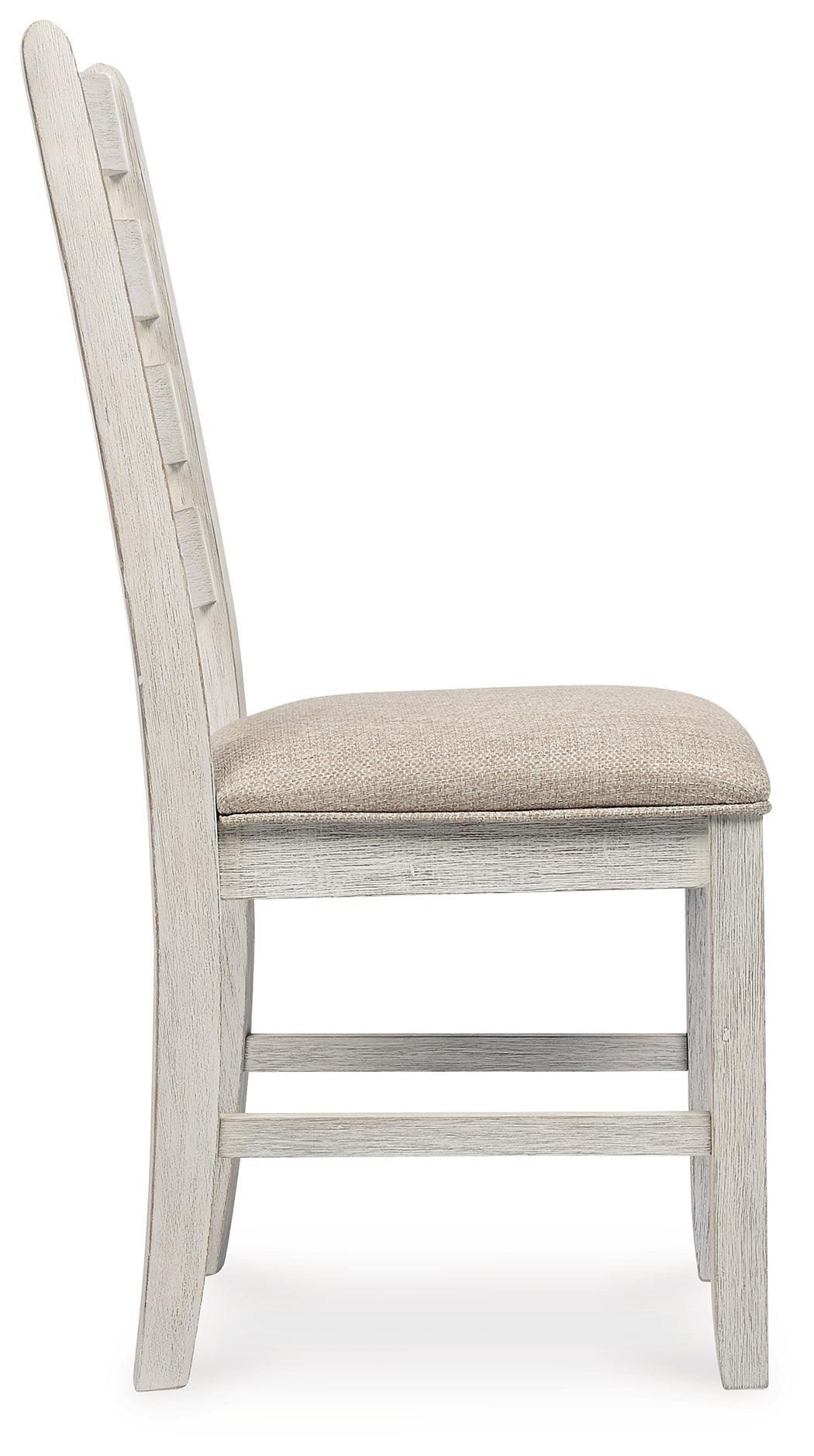 Skempton White/light Brown Rectangular Dining Room Set - Ella Furniture