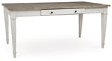 Skempton White/light Brown Rectangular Dining Room Set - Ella Furniture