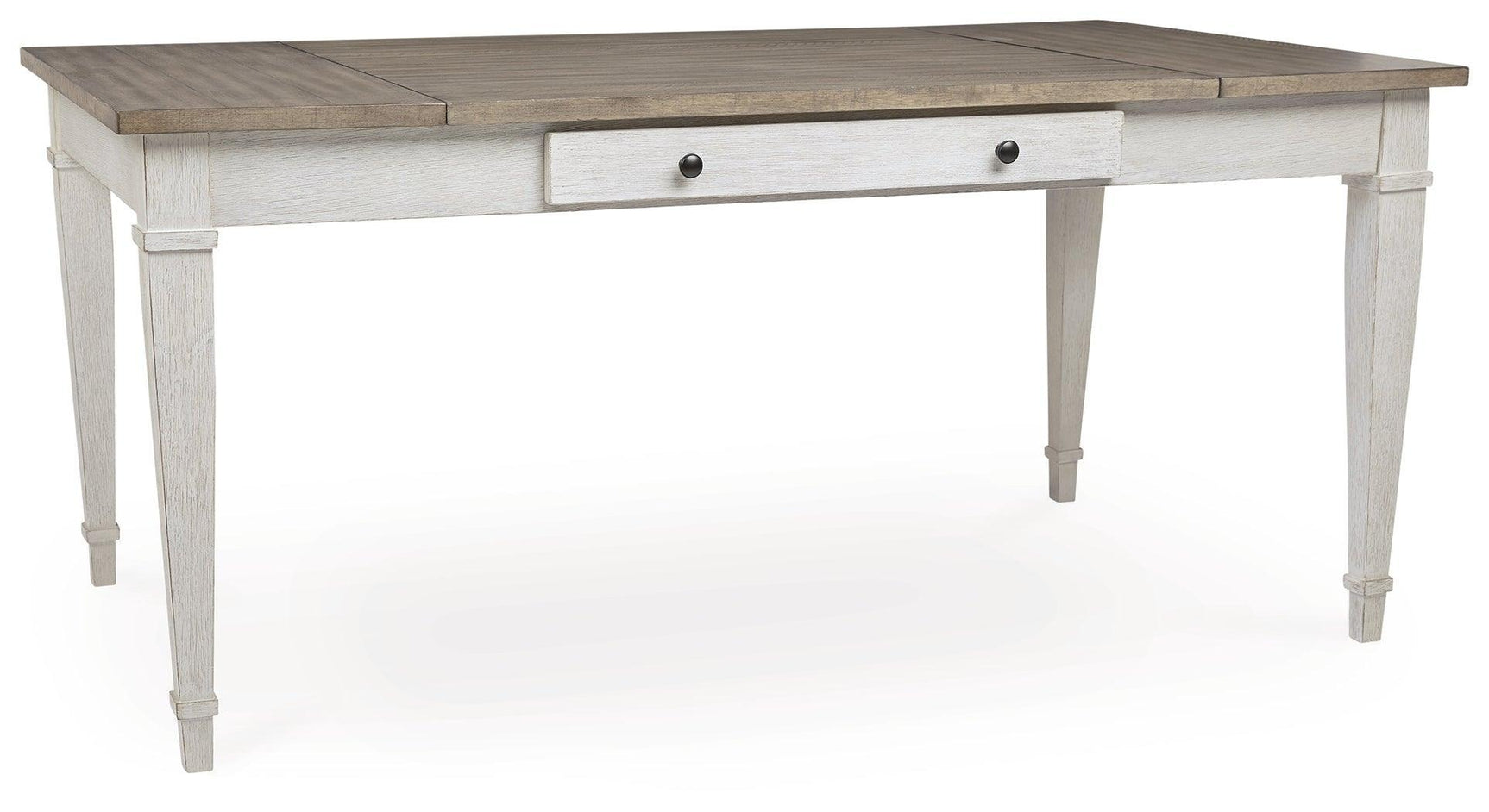 Skempton White/light Brown Rectangular Dining Room Set - Ella Furniture