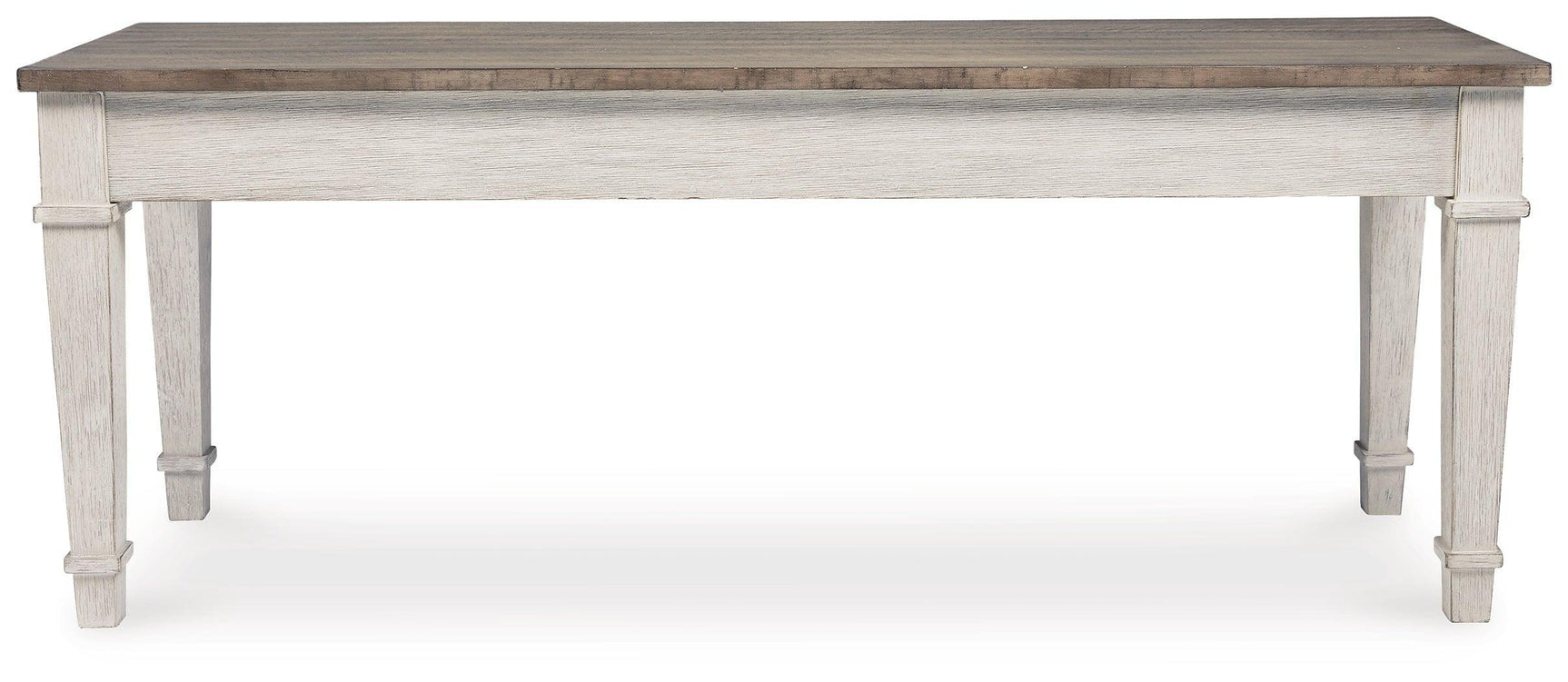 Skempton White/light Brown Rectangular Dining Room Set - Ella Furniture