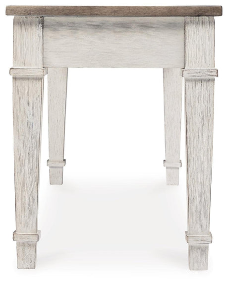 Skempton White/light Brown Rectangular Dining Room Set - Ella Furniture