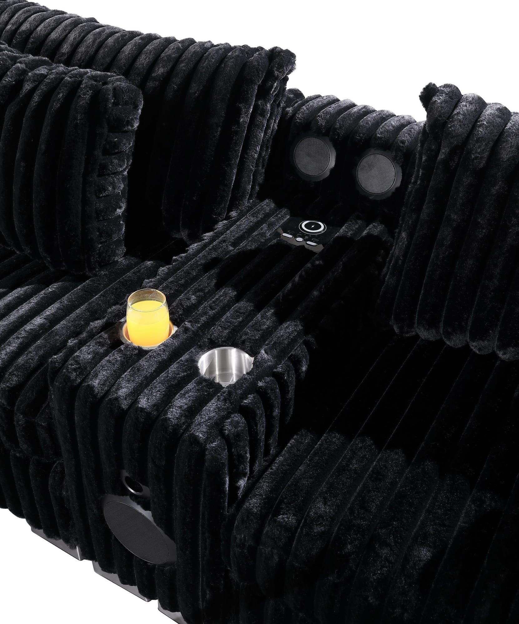 Snuggle Station Black 6 or 7-Piece Sectional view 2