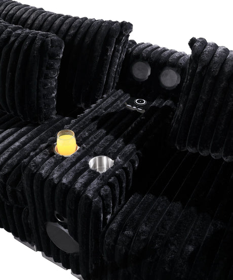 Snuggle Station Black 6 or 7-Piece Sectional view 2
