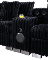 Snuggle Station Black 6 or 7-Piece Sectional view 3